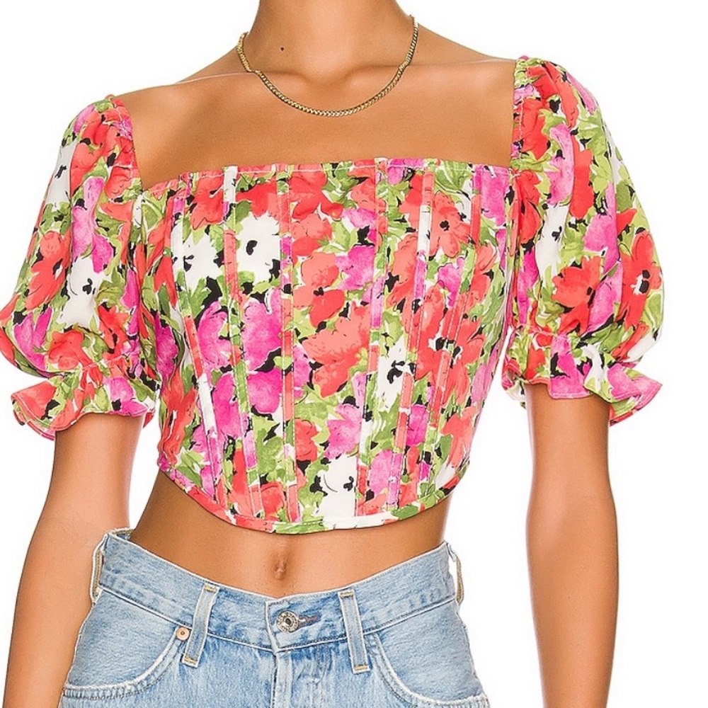 MORE TO COME Loraine corset top size S